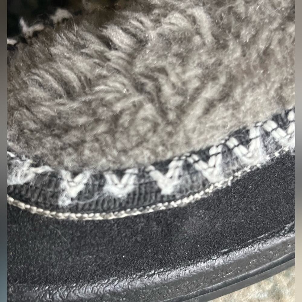 Vtg 70’s Snowland Winter Furry Sherpa Lined Warm Lace-Up Inuit Alaskan Boots 6 - Picture 6 of 7